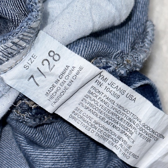 YMI Dream Distressed Pocket Handprint Shorts - Picture 6 of 7